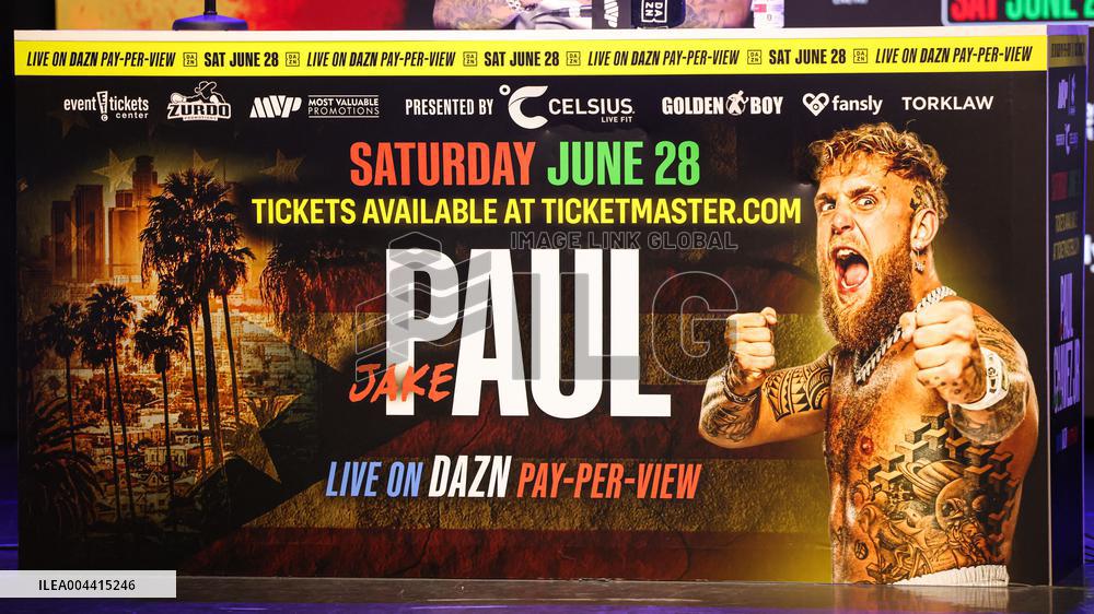 Jake Paul and Julio Cesar Chavez Jr Face Off at Press Conference - Hollywood