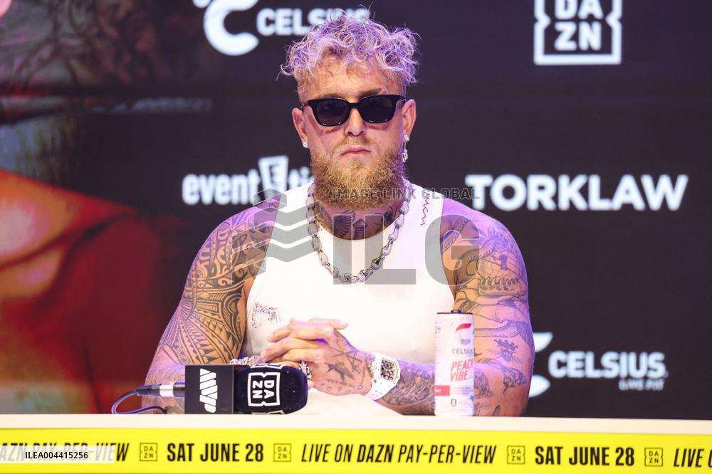 Jake Paul and Julio Cesar Chavez Jr Face Off at Press Conference - Hollywood