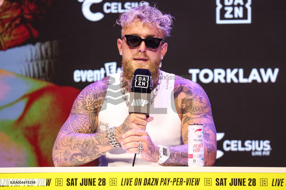 Jake Paul and Julio Cesar Chavez Jr Face Off at Press Conference - Hollywood