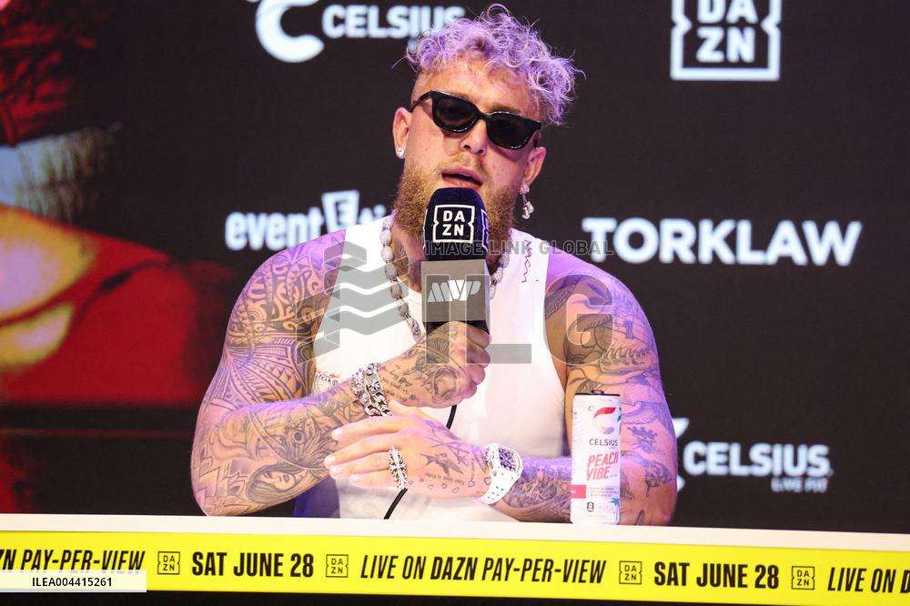 Jake Paul and Julio Cesar Chavez Jr Face Off at Press Conference - Hollywood