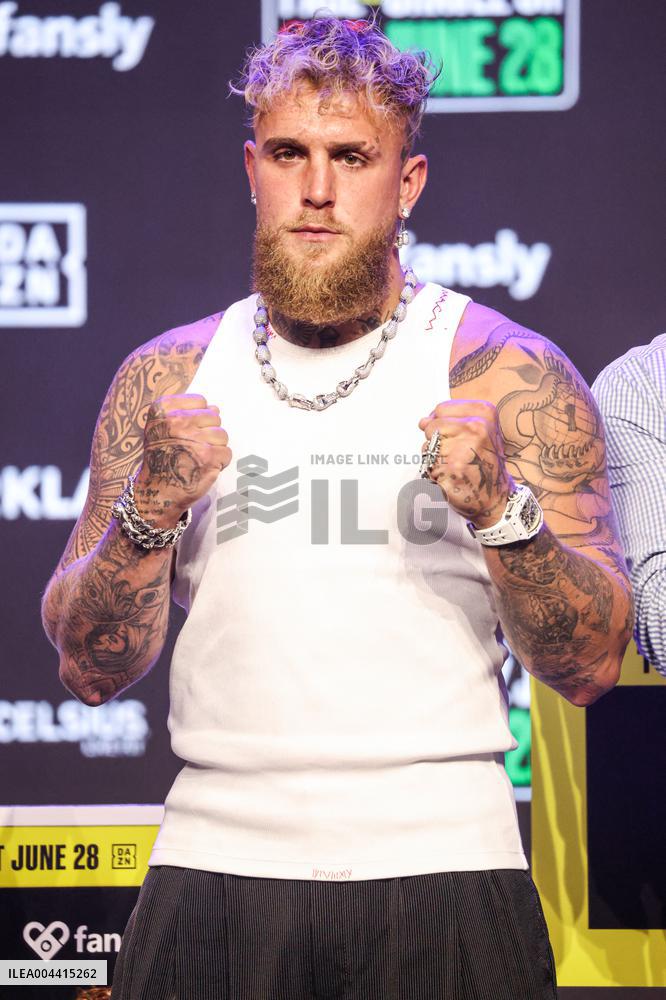 Jake Paul and Julio Cesar Chavez Jr Face Off at Press Conference - Hollywood