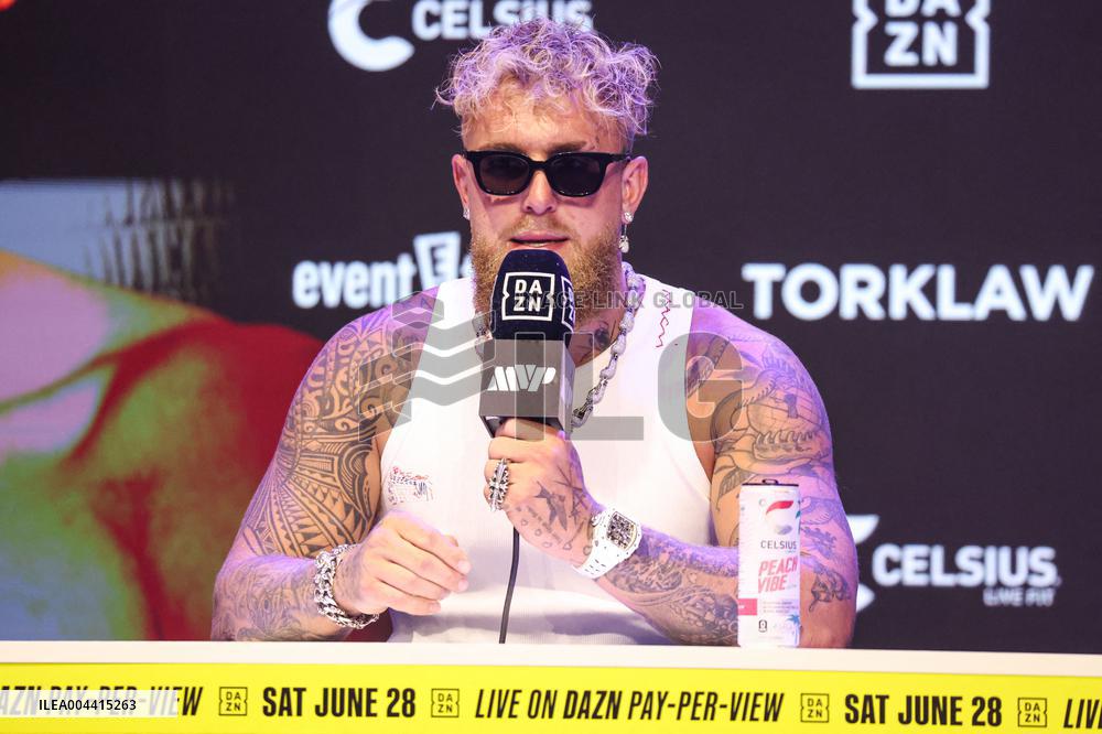 Jake Paul and Julio Cesar Chavez Jr Face Off at Press Conference - Hollywood