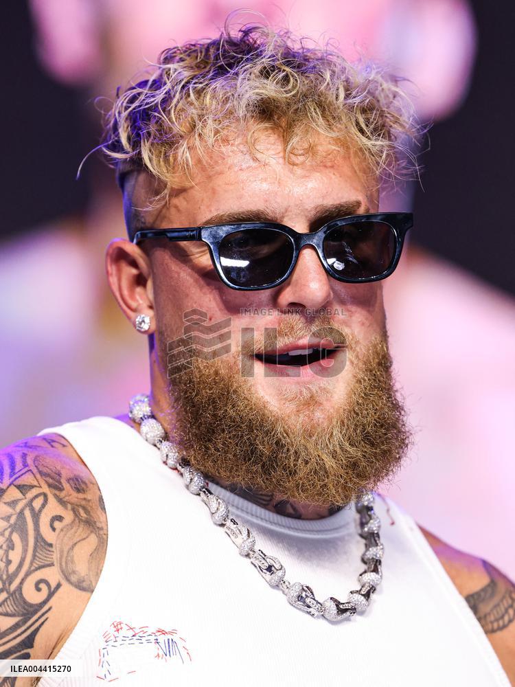 Jake Paul and Julio Cesar Chavez Jr Face Off at Press Conference - Hollywood