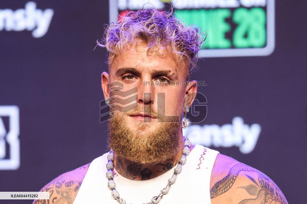 Jake Paul and Julio Cesar Chavez Jr Face Off at Press Conference - Hollywood
