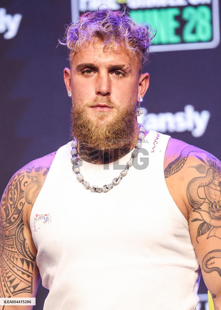 Jake Paul and Julio Cesar Chavez Jr Face Off at Press Conference - Hollywood