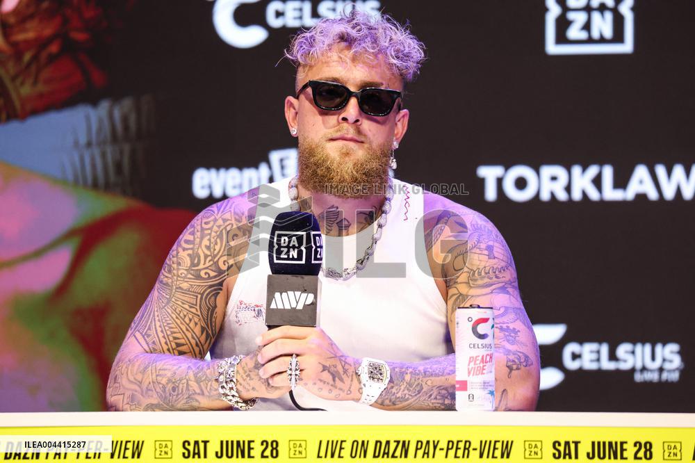 Jake Paul and Julio Cesar Chavez Jr Face Off at Press Conference - Hollywood