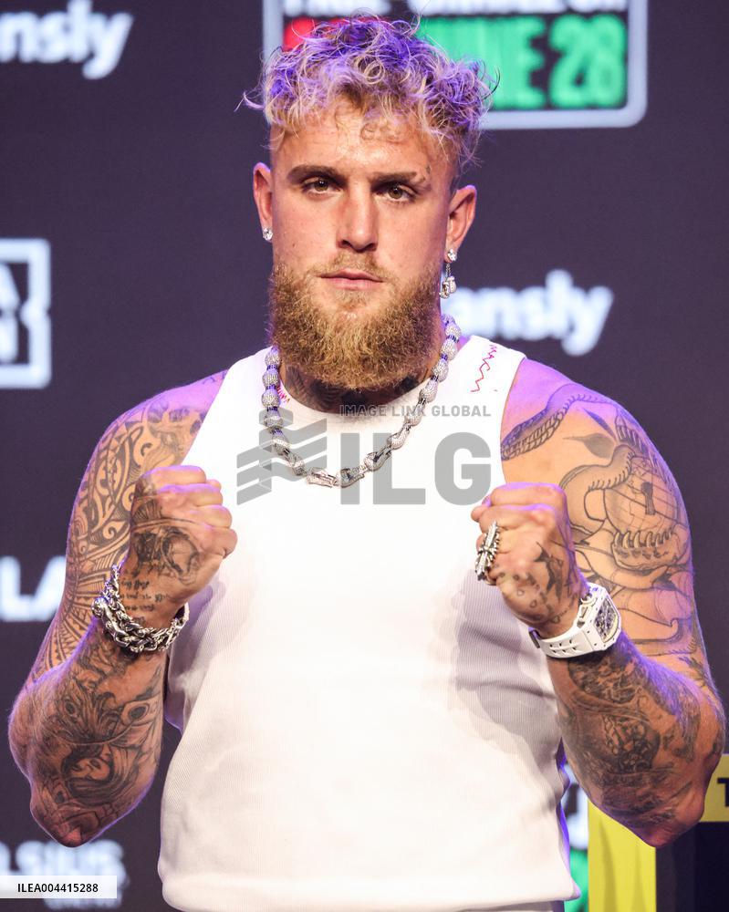 Jake Paul and Julio Cesar Chavez Jr Face Off at Press Conference - Hollywood
