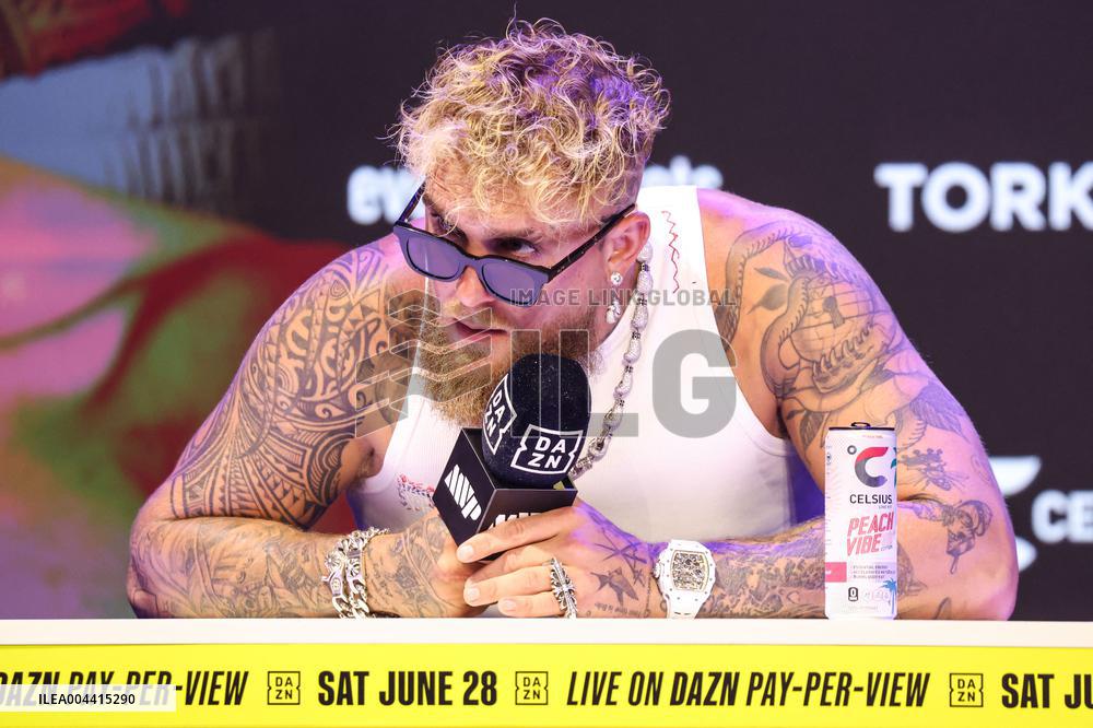 Jake Paul and Julio Cesar Chavez Jr Face Off at Press Conference - Hollywood