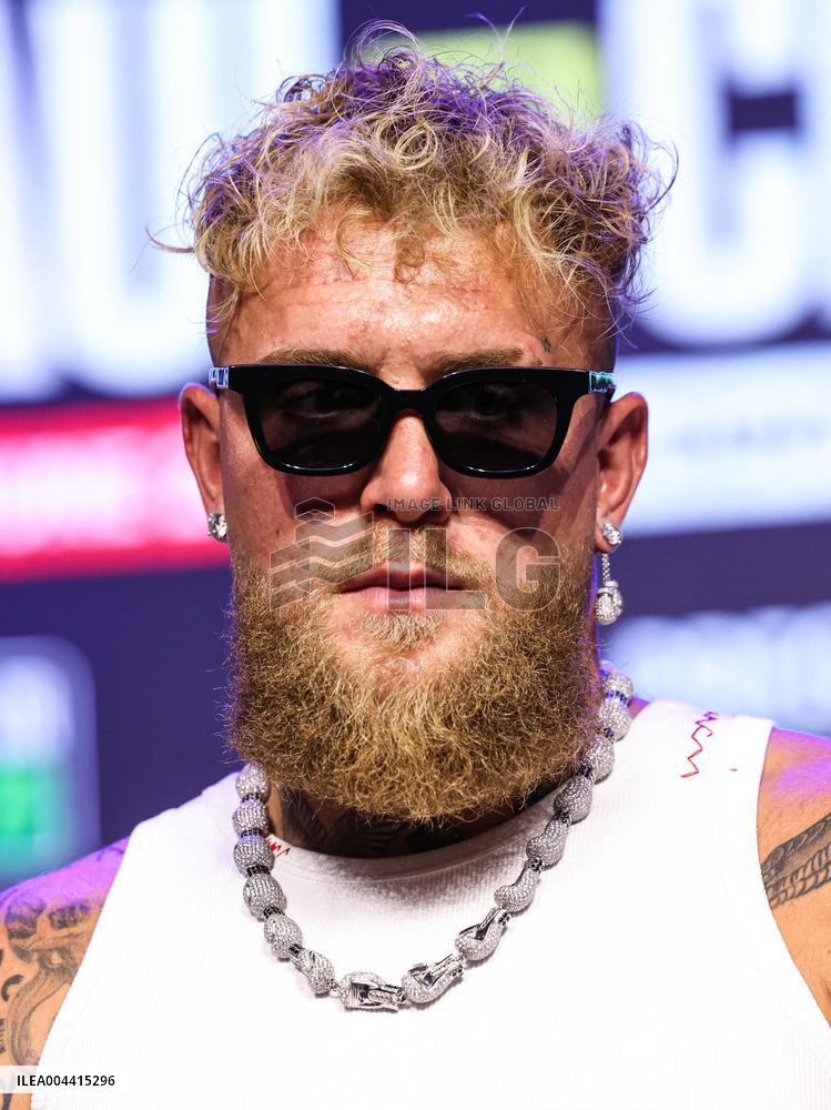 Jake Paul and Julio Cesar Chavez Jr Face Off at Press Conference - Hollywood