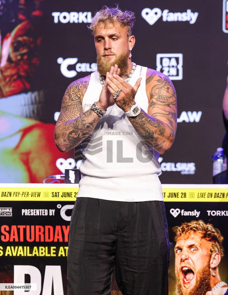 Jake Paul and Julio Cesar Chavez Jr Face Off at Press Conference - Hollywood