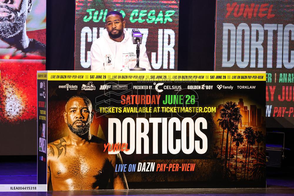 Jake Paul and Julio Cesar Chavez Jr Face Off at Press Conference - Hollywood