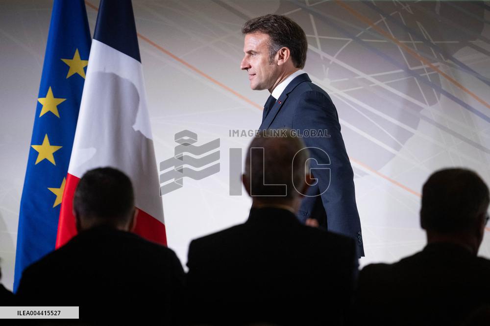 Global Markets Conference Attended by Emmanuel Macron - Romainville