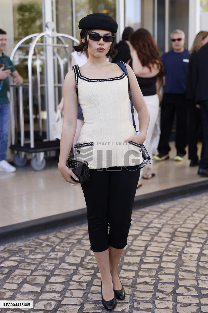 Cannes Ariana Greenblatt out Hotel Martinez MP