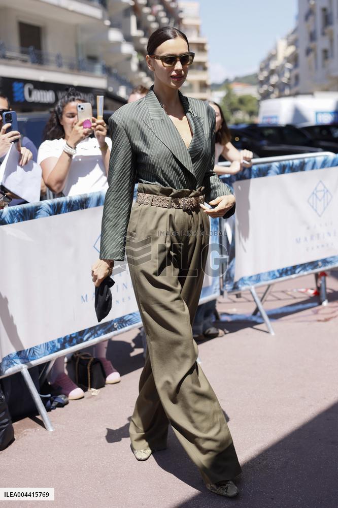Cannes Irina Shayk out Hotel Martinez MP