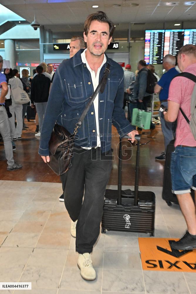 Cannes Claes Bang At Nice Airport JR