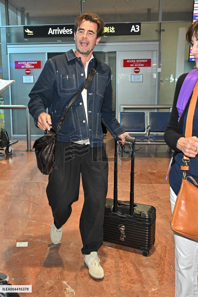 Cannes Claes Bang At Nice Airport JR