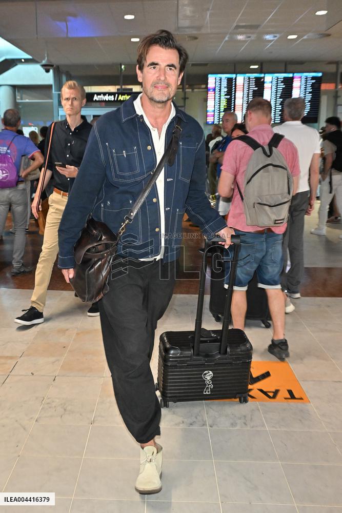 Cannes Claes Bang At Nice Airport JR