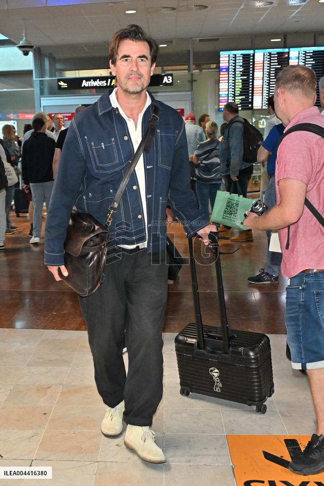 Cannes Claes Bang At Nice Airport JR