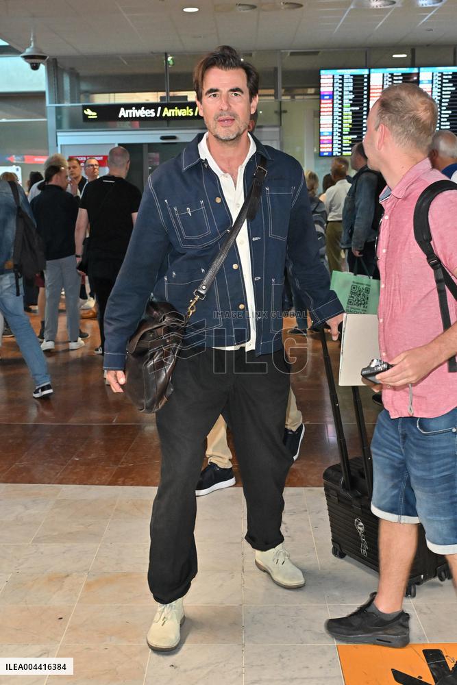 Cannes Claes Bang At Nice Airport JR