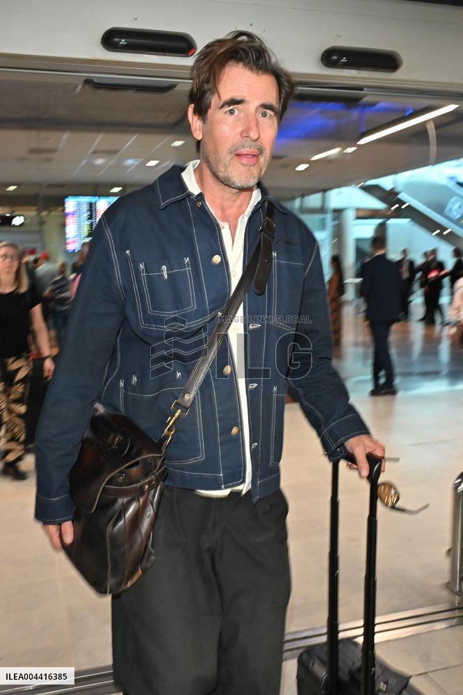Cannes Claes Bang At Nice Airport JR
