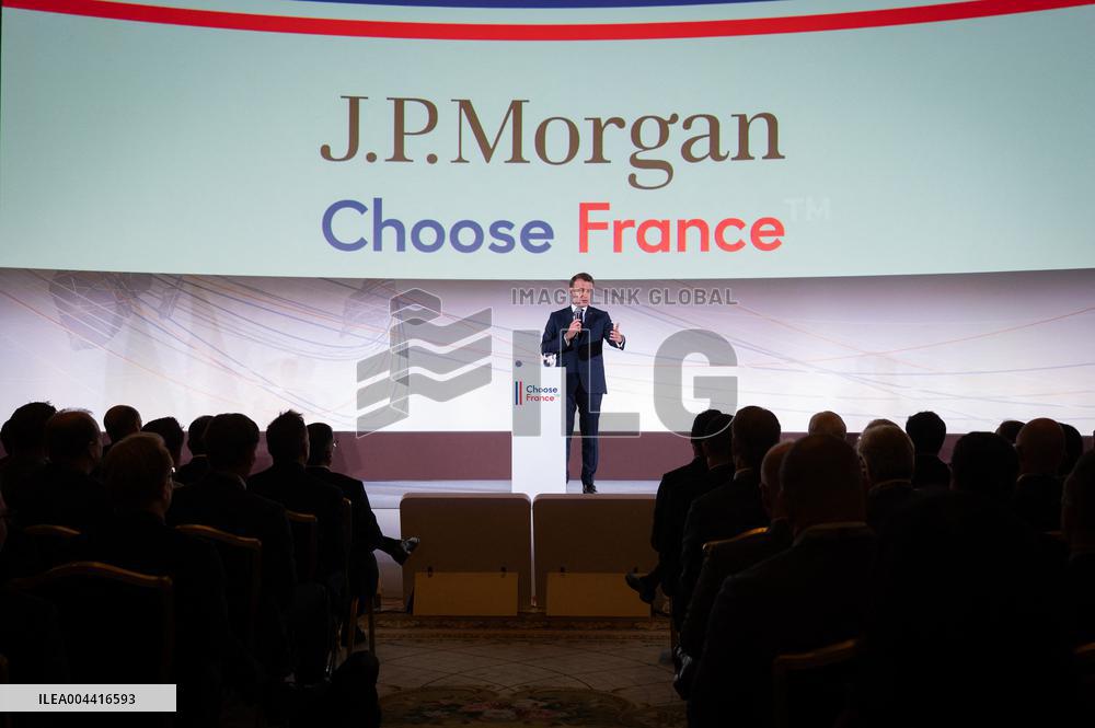 Global Markets Conference Attended by Emmanuel Macron - Paris