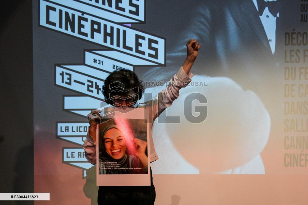 Cannes - Screening Put Your Soul on Your Hand and Walk