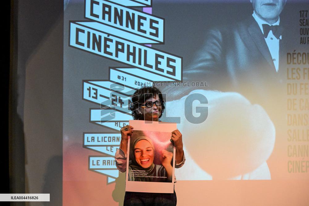 Cannes - Screening Put Your Soul on Your Hand and Walk