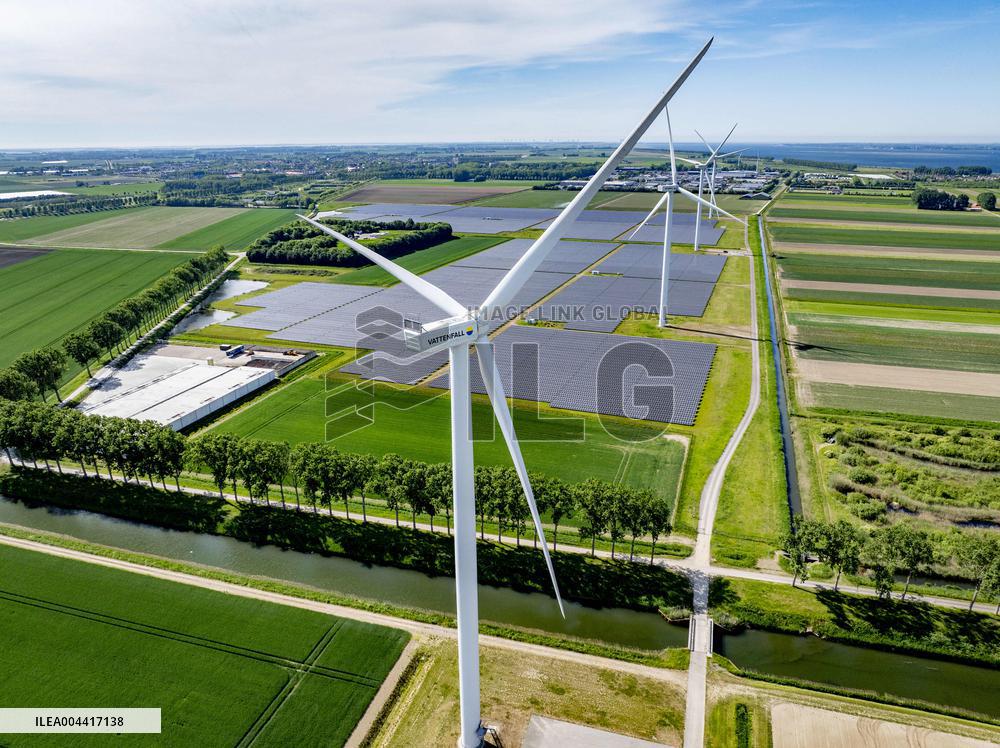Renewable Energy Park Illustrations - Netherlands