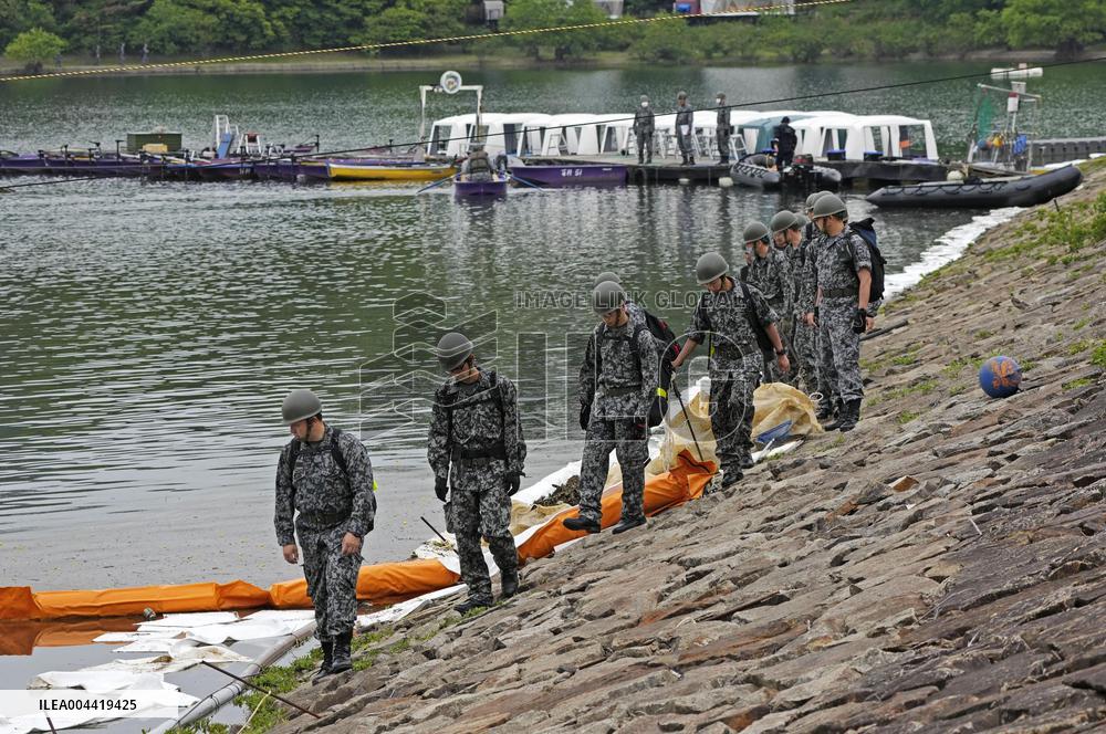 Search operation after Japan defense force jet's crash