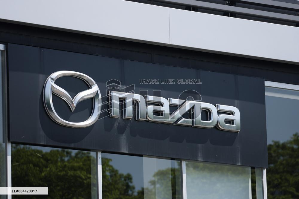 Mazda signage and logo