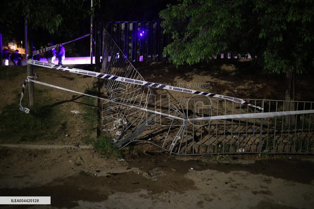 Car Strikes Crowd Before Barcelona Derby 13 Injured - Barcelona