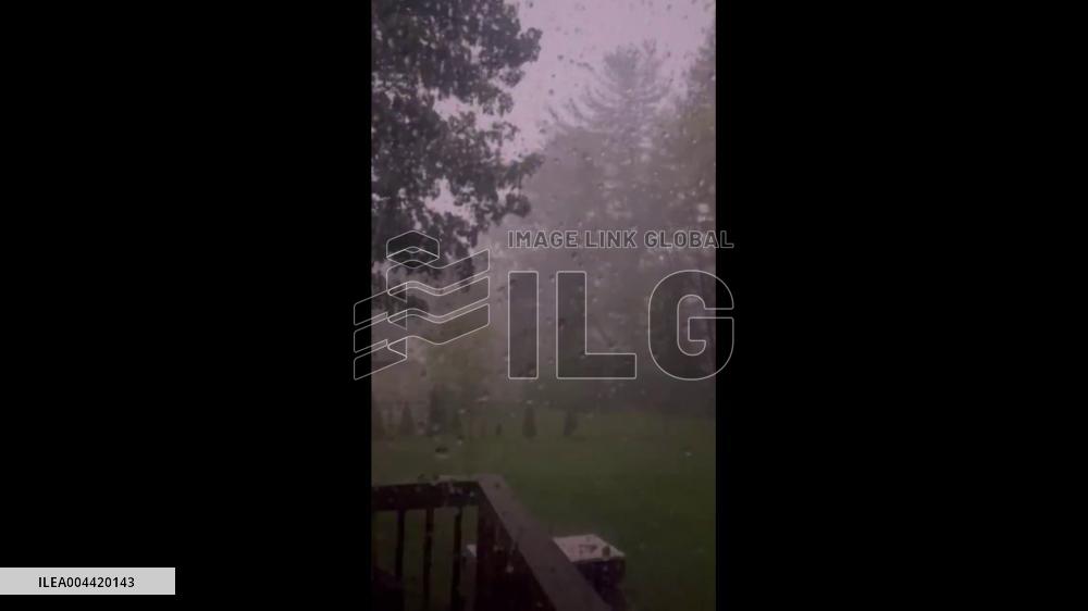 US: Intense Lightning Show Across West Michigan Amid Severe Storms