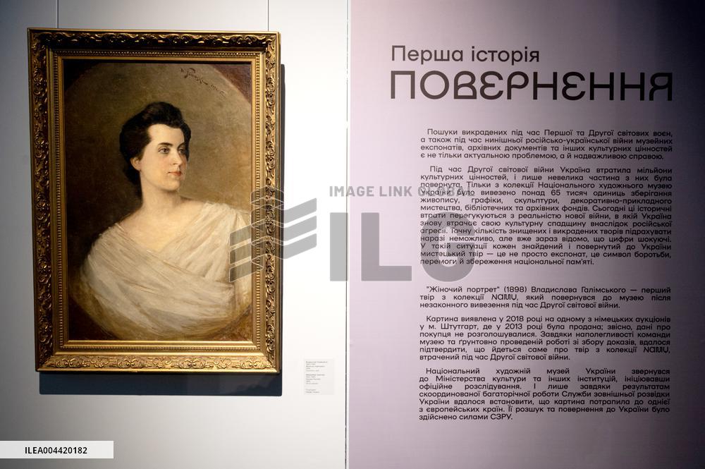 Painting stolen during WWII returns to National Art Museum in Kyiv