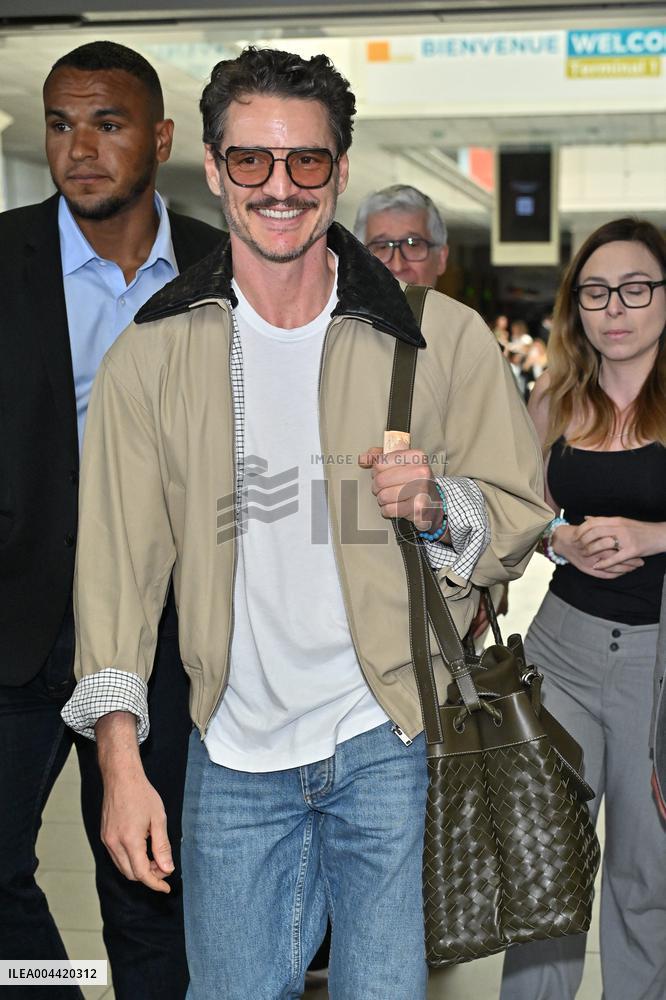 Cannes Pedro Pascal At Nice Airport JR