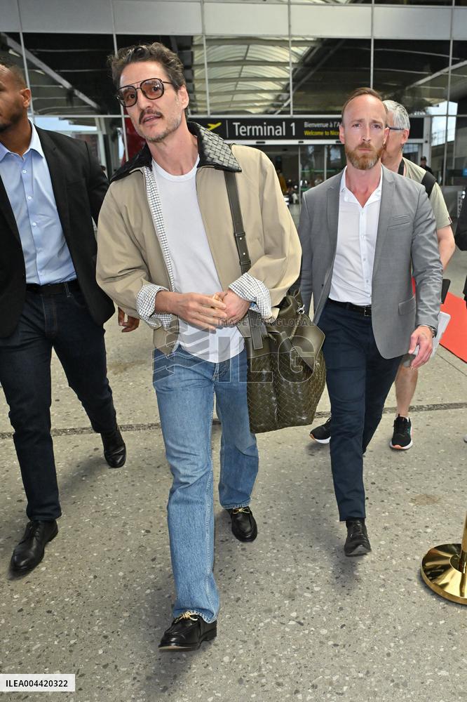 Cannes Pedro Pascal At Nice Airport JR