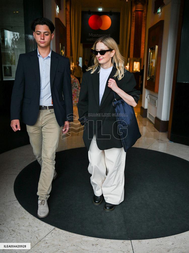 Cannes - Alba Rorhwacher Leaves the Majestic Hotel