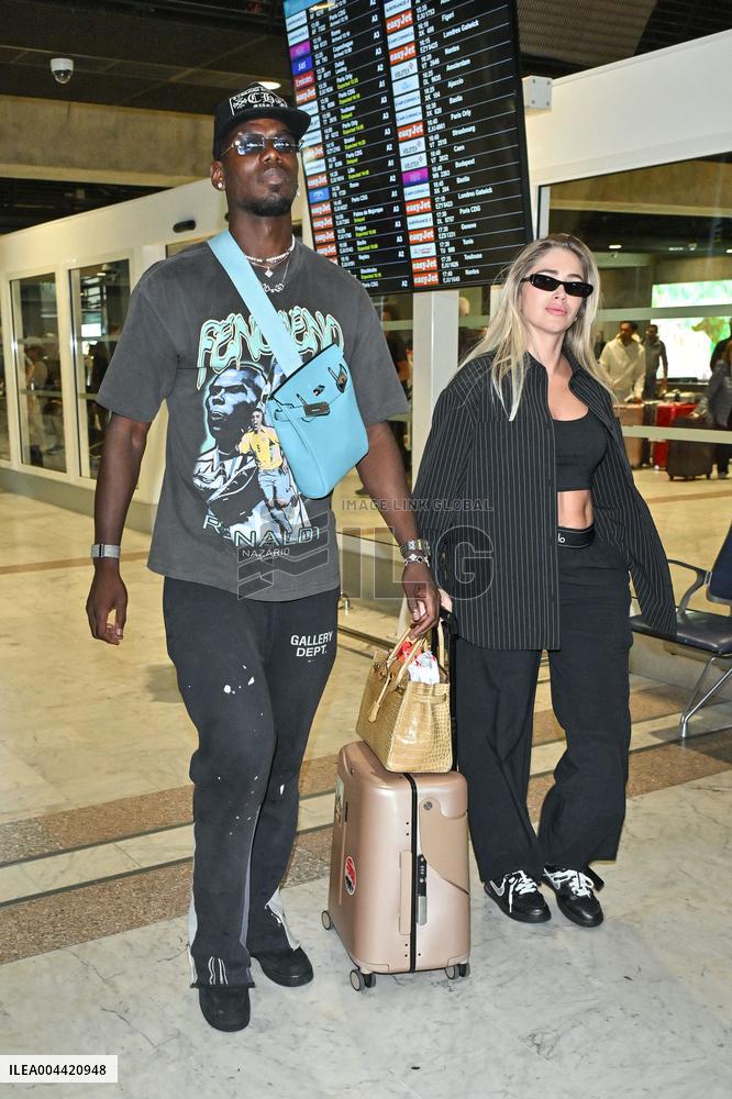 Cannes Paul Pogba At Nice Airport JR