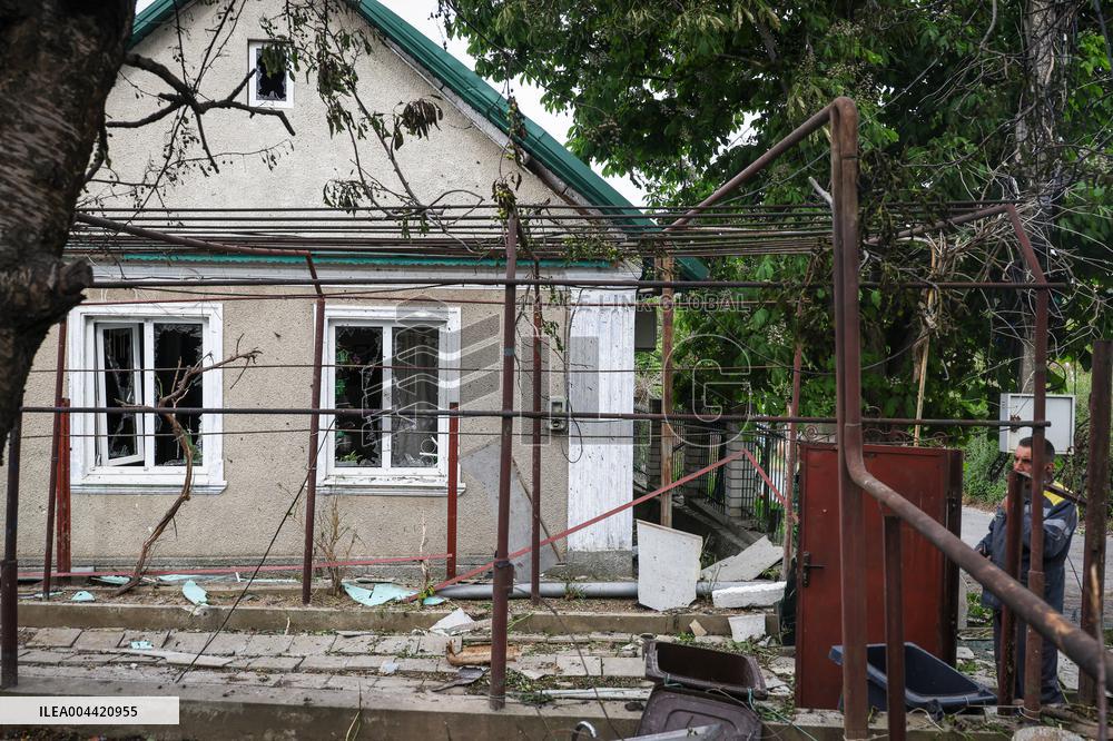Consequences of Russian drone attack in Odesa region