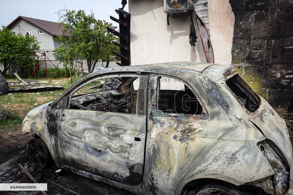 Consequences of Russian drone attack in Odesa region