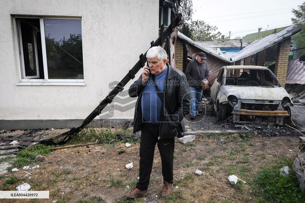 Consequences of Russian drone attack in Odesa region