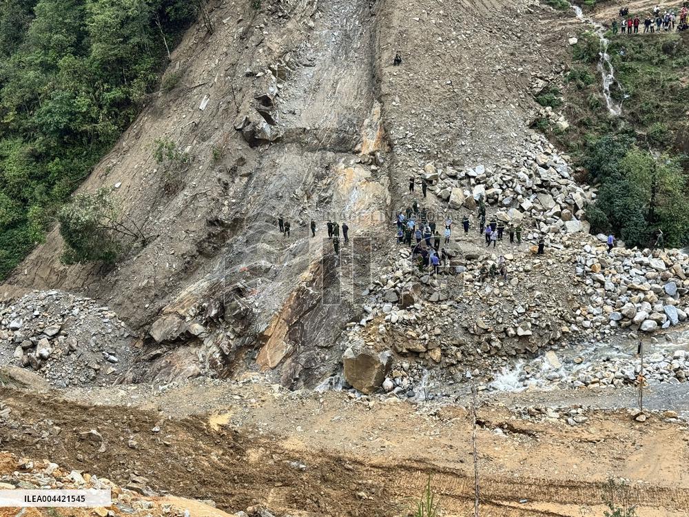 Rescue Operations Underway Following Landslide - Vietnam