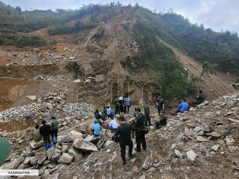 Rescue Operations Underway Following Landslide - Vietnam