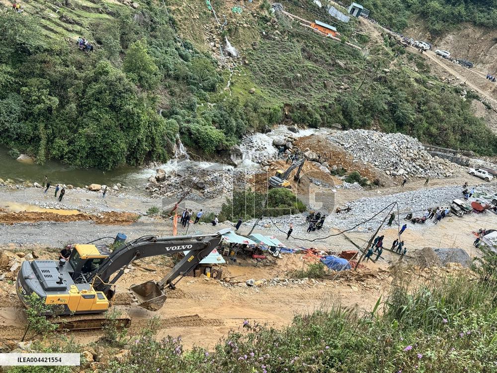 Rescue Operations Underway Following Landslide - Vietnam
