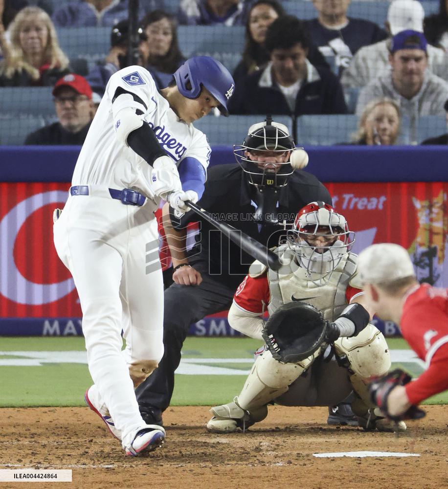 CORRECTED: Baseball: Angels vs. Dodgers