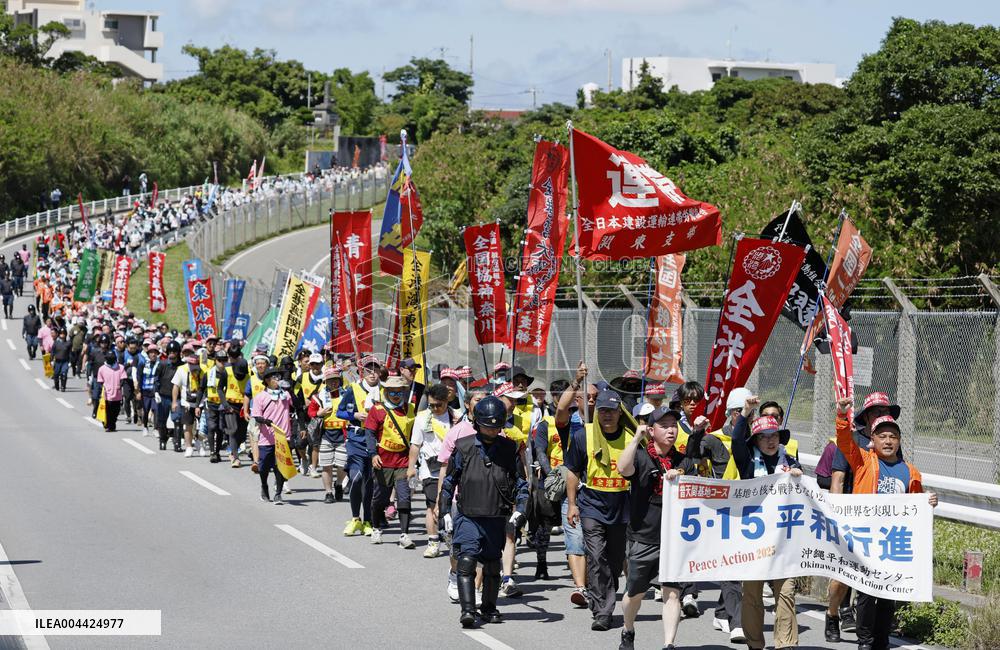 Okinawa peace march