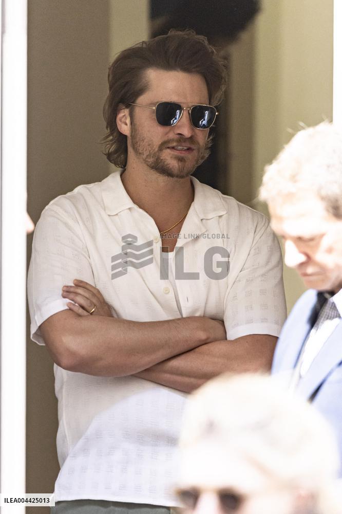 Cannes Cast of movie - Eddington - leaves hotel at the 78th annual Cannes Film Festival MP