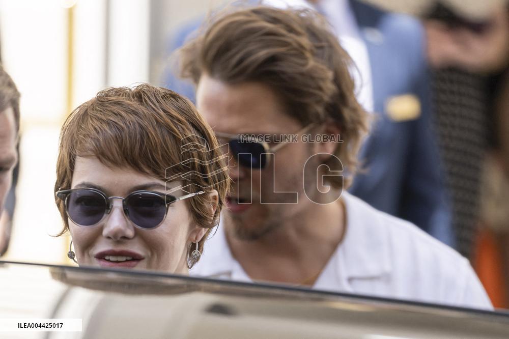 Cannes Cast of movie - Eddington - leaves hotel at the 78th annual Cannes Film Festival MP