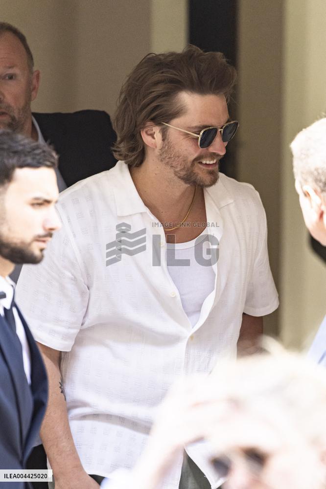 Cannes Cast of movie - Eddington - leaves hotel at the 78th annual Cannes Film Festival MP