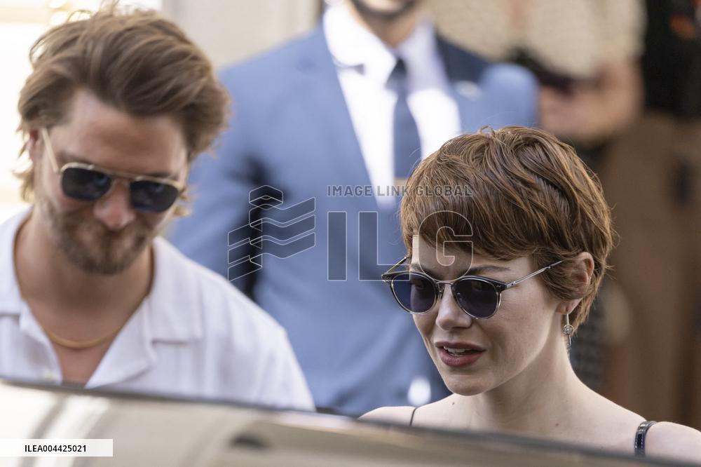 Cannes Cast of movie - Eddington - leaves hotel at the 78th annual Cannes Film Festival MP
