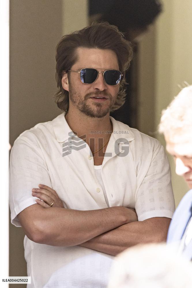 Cannes Cast of movie - Eddington - leaves hotel at the 78th annual Cannes Film Festival MP